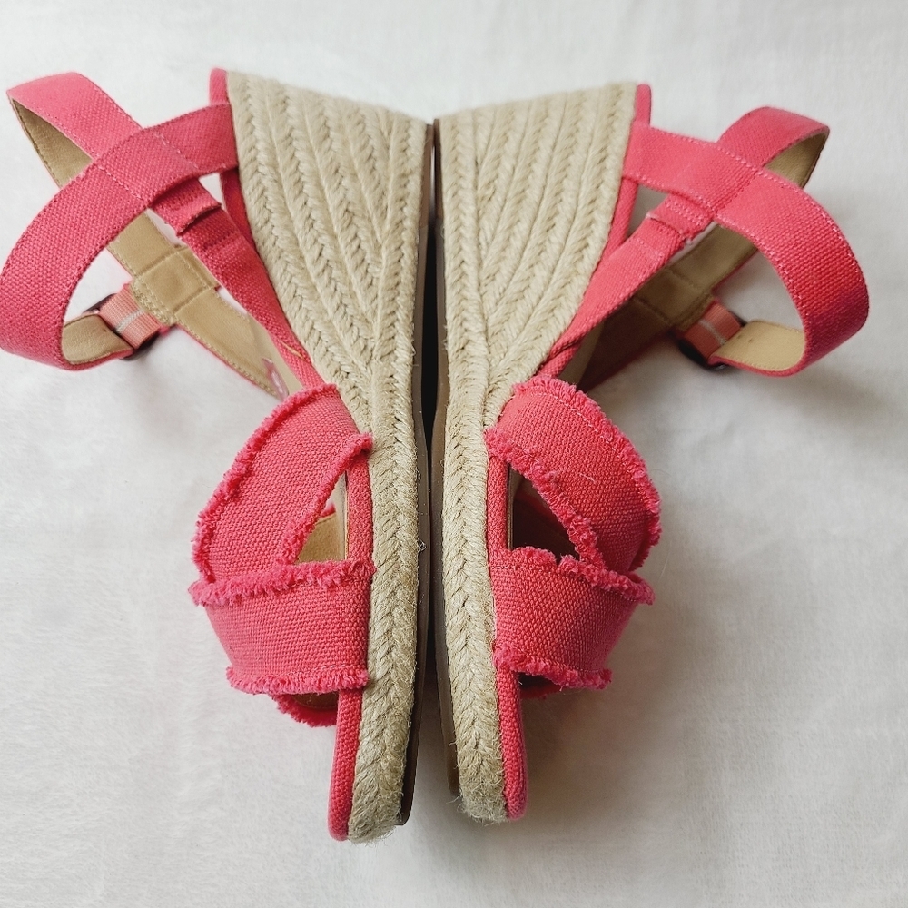 NWOT LUCKY BRAND margaline fabric open toe sandals - Picture 3 of 7